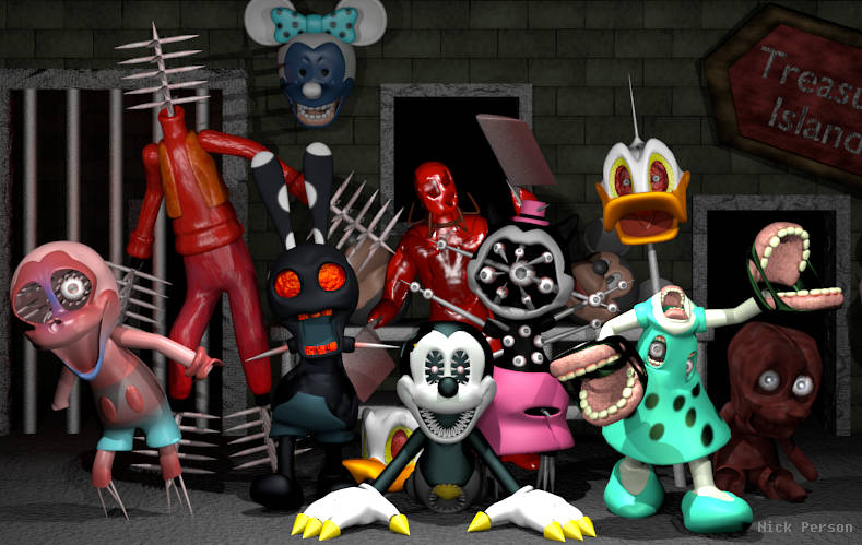 Nightmare Before Disney fan models by Nickolas4Ready