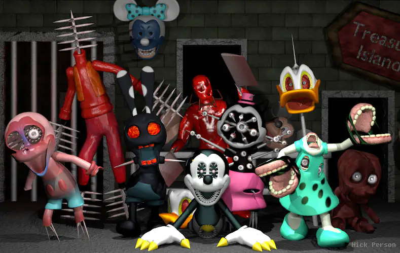 Nightmare Before Disney fan models by Nickolas4Ready